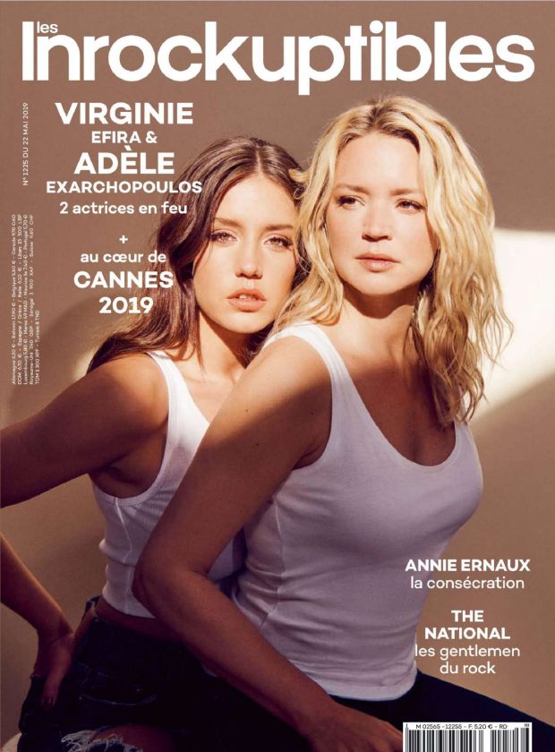 Adele Exarchopoulos & Virginie Efira - Telecharger Les Inrockuptibles (May 2019)