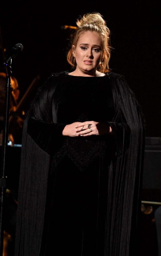 Adele - Performs at 59th GRAMMY Awards in Los Angeles