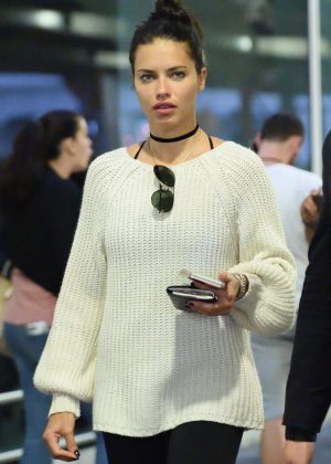 Adriana Lima at JFK Airport in NYC
