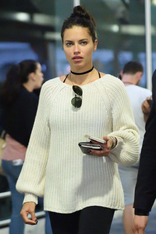 Adriana Lima at JFK Airport in NYC