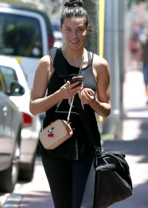 Adriana Lima - Leaves the boxing gym in Miami