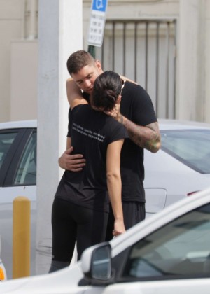 Adriana Lima - Kisses with New Boyfriend in Miami