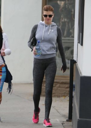 Adrianne Palicki - Leaving a gym in Los Angeles