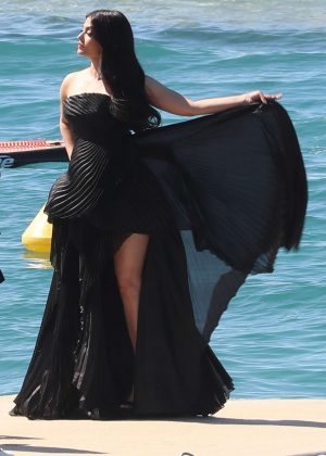 Aishwarya Rai on a photoshoot at Martinez Beach in Cannes