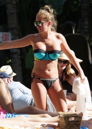 Aisleyne Horgan-Wallace - Bikini Candids in Miami.
