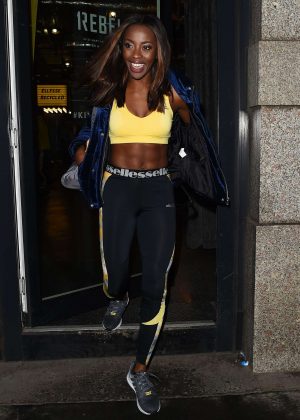 Aj Odudu - Lucy Mecklenburgh x Ellesse Recycled Collection Launch Party in London