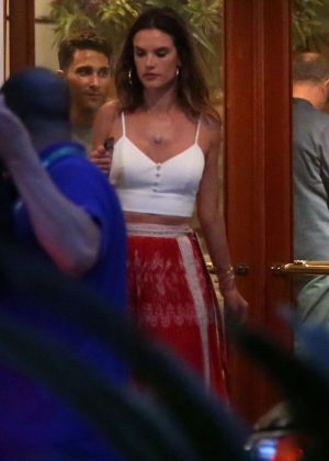 Alessandra Ambrosio - Arriving at the Belmond Copacabana Palace in Brazil
