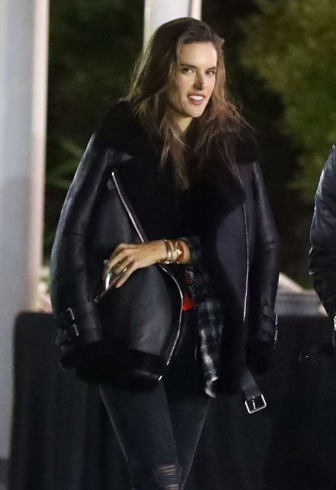 Alessandra Ambrosio at the Chris Cornell Tribute Concert in Los Angeles