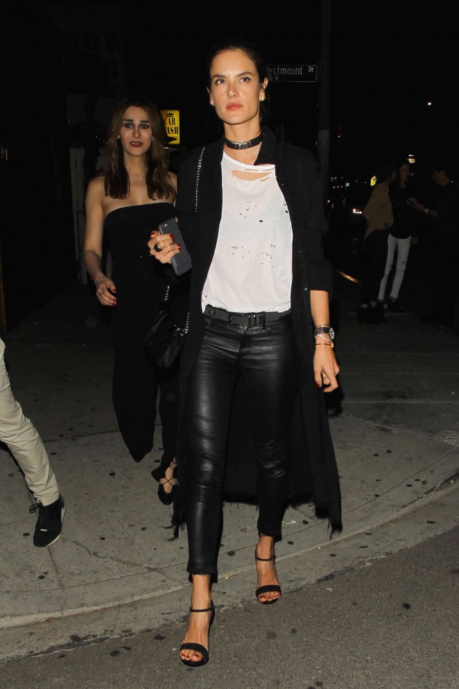 Alessandra Ambrosio at The Nice Guy in West Hollywood