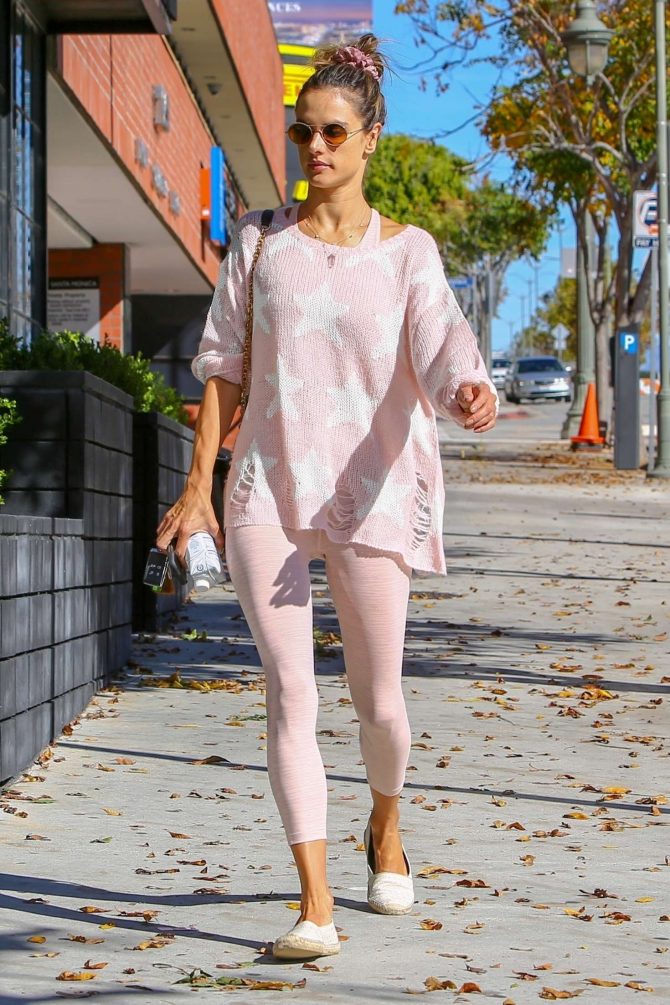 Alessandra Ambrosio - Goes to Pilates class in Los Angeles