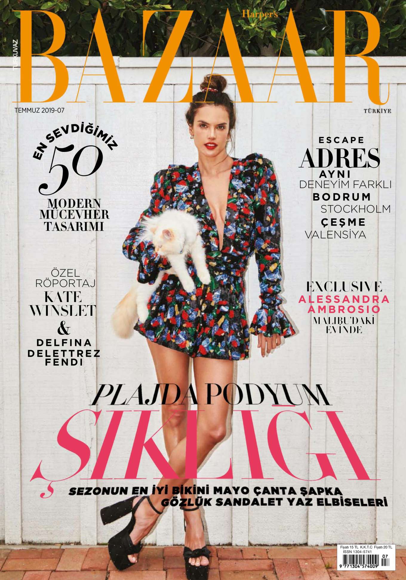 Alessandra Ambrosio â€“ Harperâ€™s Bazaar Turkey Magazine (July 2019) adds