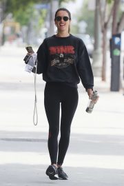 Alessandra Ambrosio - Heads to Pilates in Los Angeles