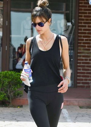 Alessandra Ambrosio Heads To The Gym in Beverly Hills