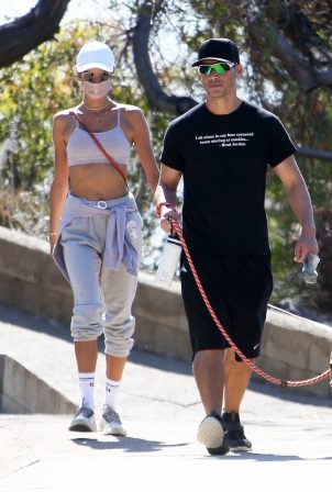 Alessandra Ambrosio - Hike candids with her boyfriend in Los Angeles