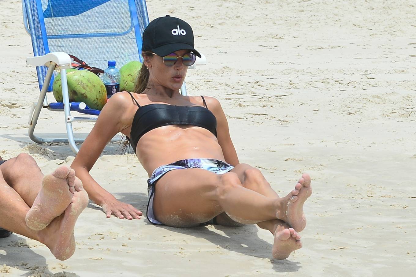 Alessandra Ambrosio - In a bikini Pictured on the beach in Florianopolis.