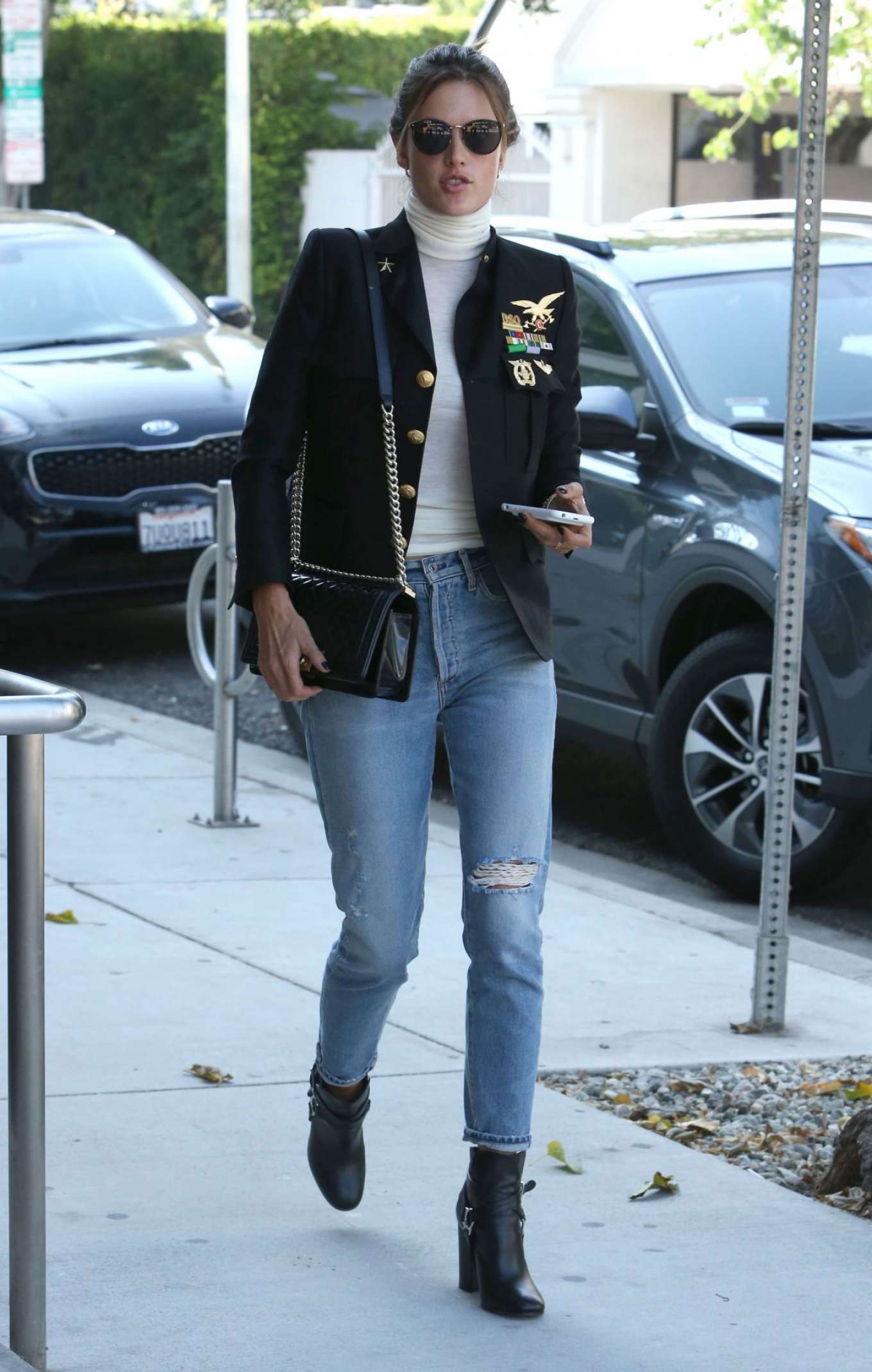 Alessandra Ambrosio in Jeans Out in West Hollywood | GotCeleb