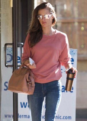 Alessandra Ambrosio in Tight Jeans - Out in Brentwood