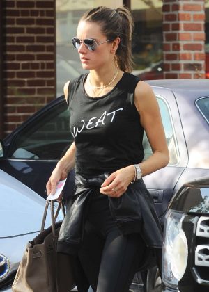 Alessandra Ambrosio - Leaves the gym in Los Angeles