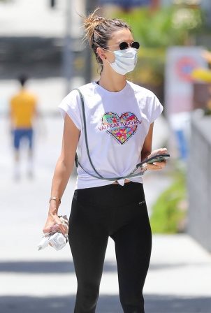Alessandra Ambrosio - Outside a gym in Brentwood