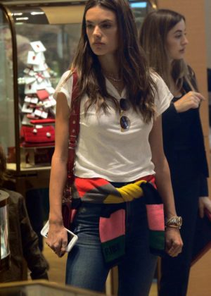 Alessandra Ambrosio - Shopping at Cartier in Beverly Hills