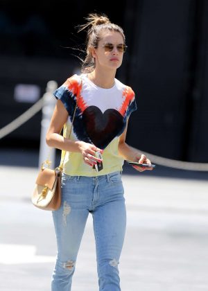 Alessandra Ambrosio - Shopping at the Sugar Paper store in Brentwood