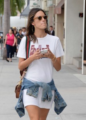 Alessandra Ambrosio Shopping out in Beverly Hills