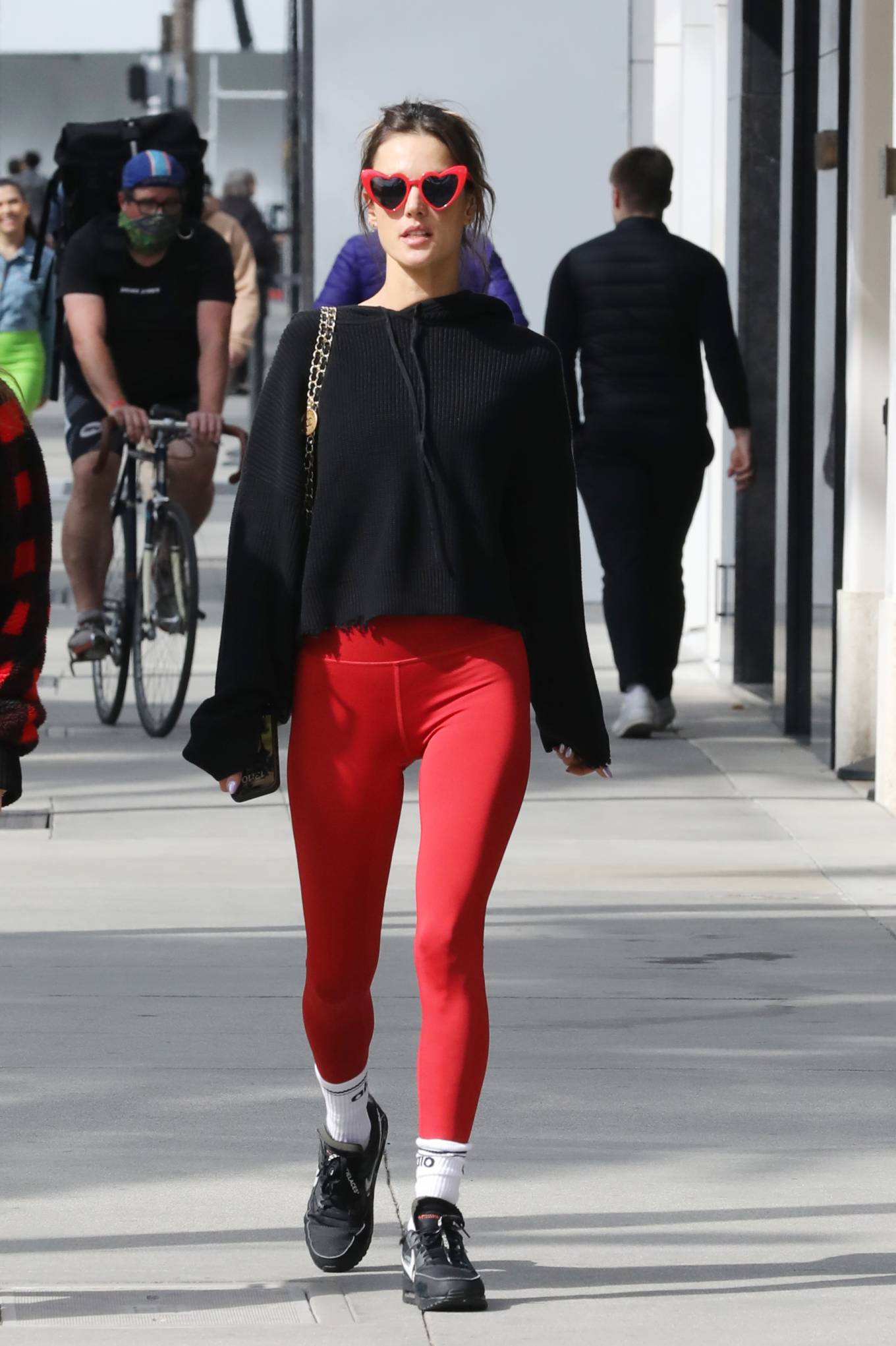 Alessandra Ambrosio 2023 : Alessandra Ambrosio – Spotted on Valentines Day on Rodeo Drive in Beverly Hills-09
