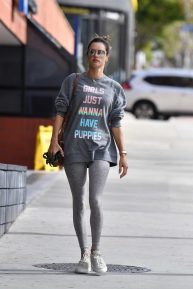 Alessandra Ambrosio - Spotted while heading to her Pilates class in LA