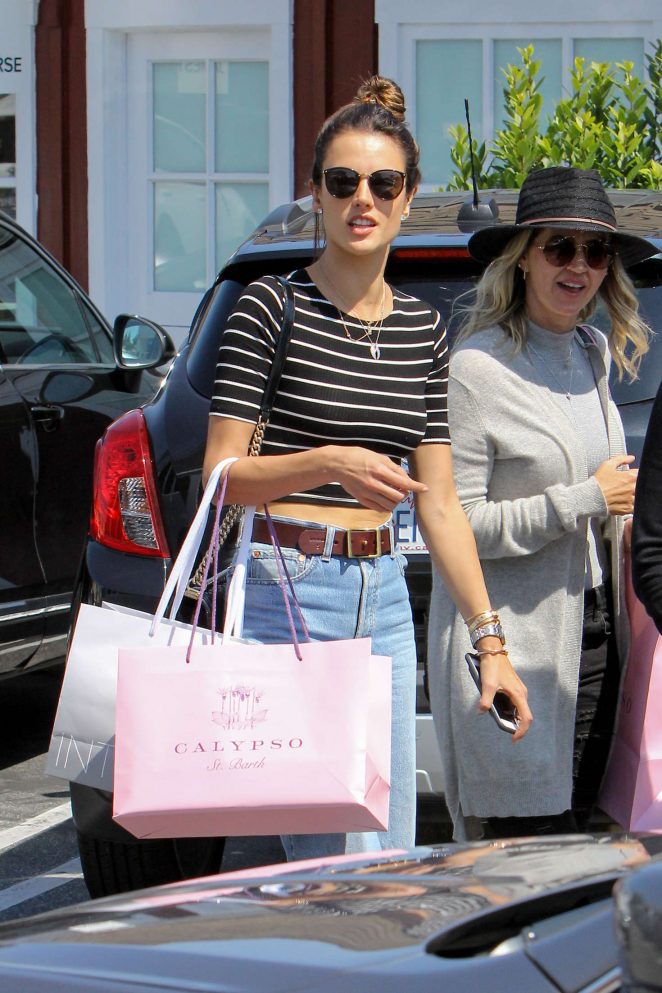 Alessandra Ambrosio with friend out in Los Angeles