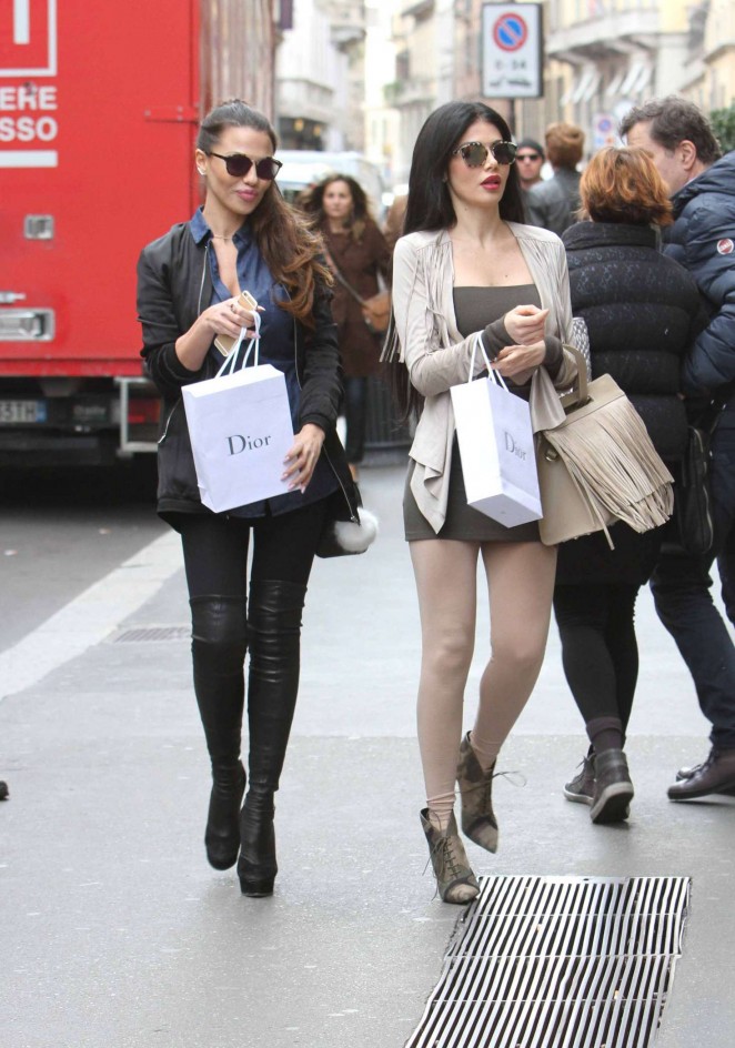 Alessandra Sorcinelli and Barbara Guerra Shopping in Milan
