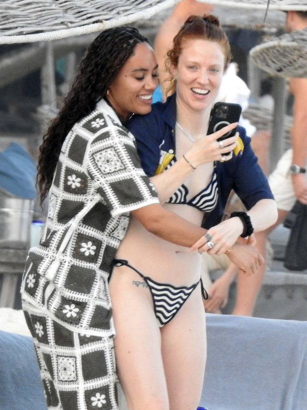 Alex Scott - With Jess Glynne in a bikinis in Tulum