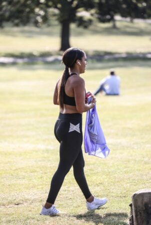 Alex Scott - Working out in a park in north London