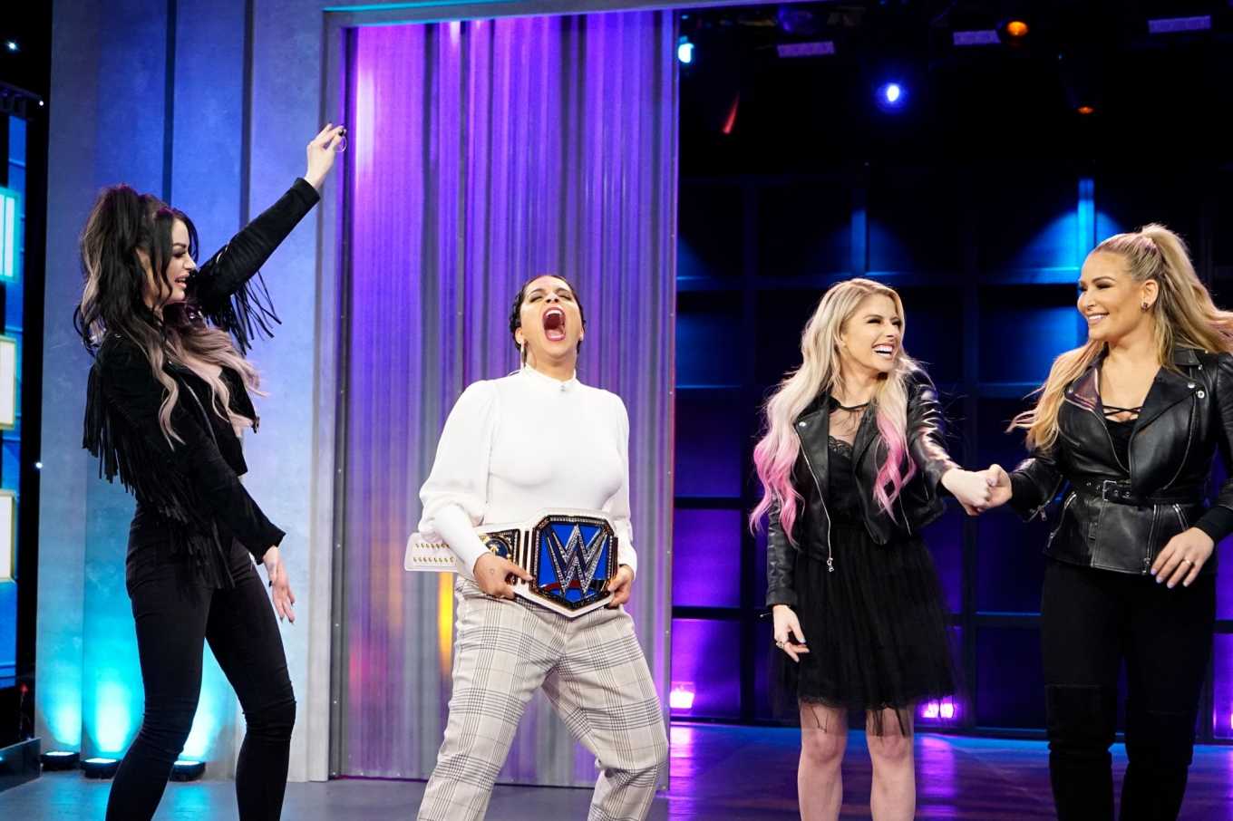 Alexa Bliss 2020 : Alexa Bliss Paige and Natalya Neidhart – A Little Late with Lilly Singh-02