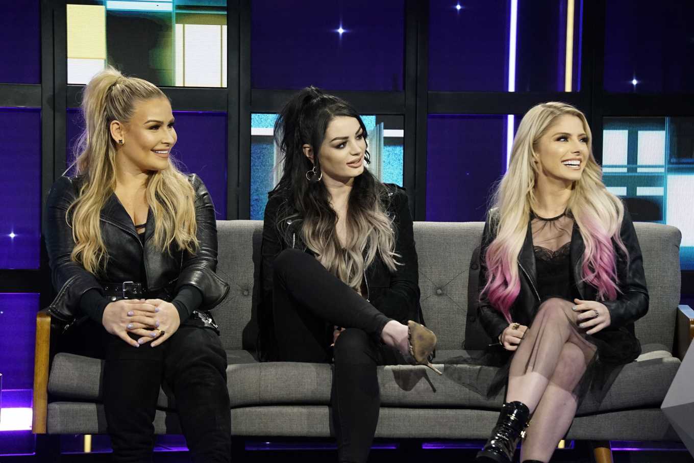 Alexa Bliss, Paige and Natalya Neidhart - A Little Late with Lilly Singh