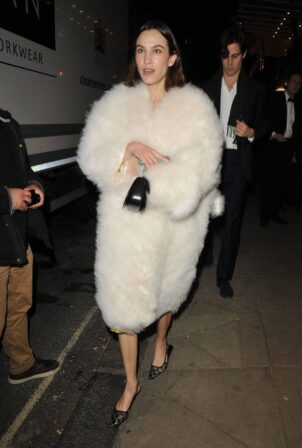 Alexa Chung - Night out in London