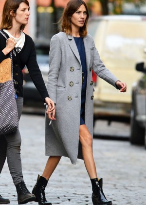 Alexa Chung - Out and about in NYC