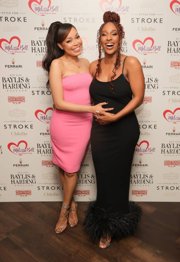 Alexandra Burke - With Dionne Bromfield at Melissa Bell charity Foundation in London