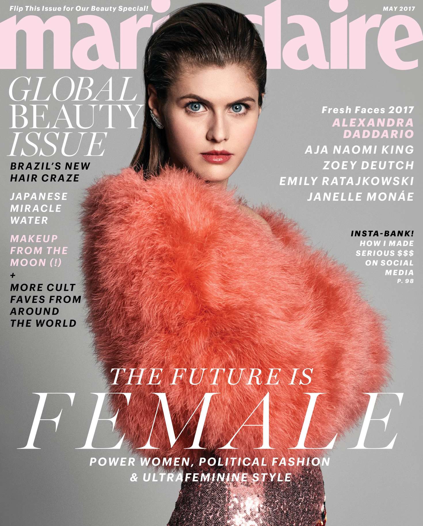 Alexandra Daddario for Marie Claire Magazine (May 2017)