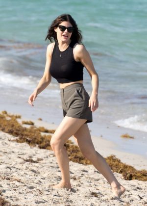 Alexandra Daddario on Miami Beach