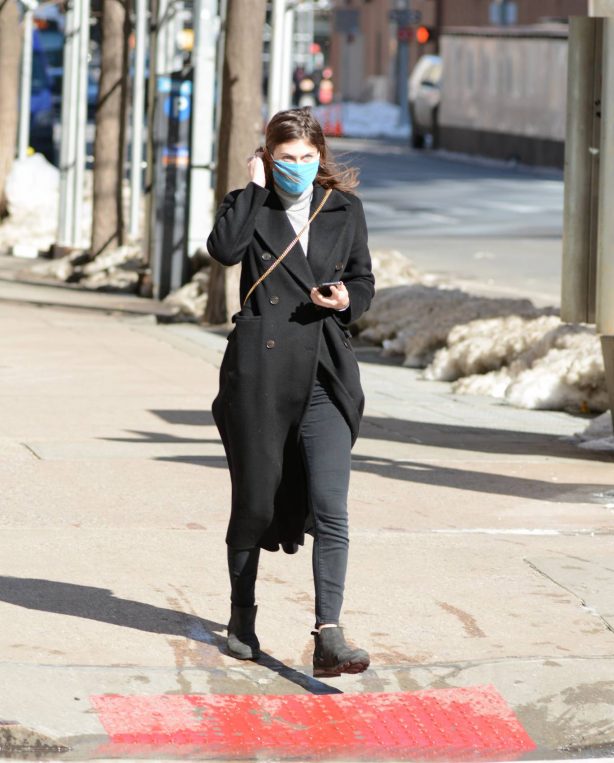 Alexandra Daddario - Stepping out in New York