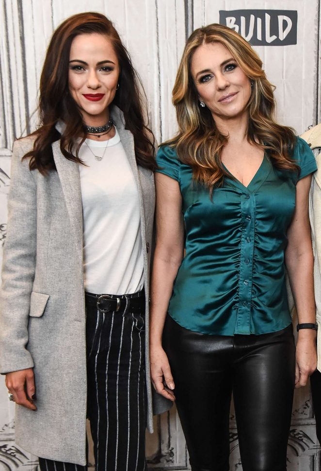 Alexandra Park and Elizabeth Hurley - Visit AOL BUILD Series in New York City