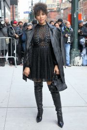 Alexandra Shipp attends 2020 Longchamp during New York Fashion Week