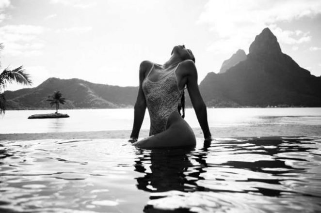 Alexis Ren - Photoshoot by Kim Akrich on Bora Bora