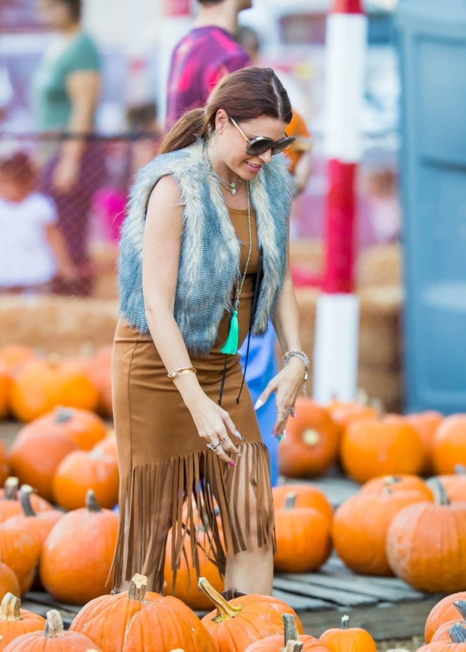 Ali Levine at Pumpkin Patch in Los Angeles