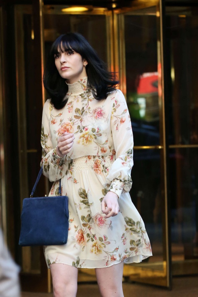 Ali Lohan in Short Dress out in New York