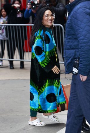 Ali Wong - Arriving at Good Morning America morning show in New York