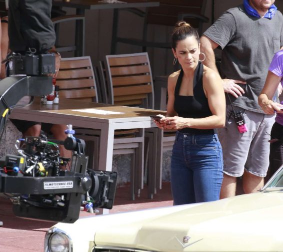 Alice Braga and Hemky Madera - Filiming Season 4 of 'Queen of The South' in Miami