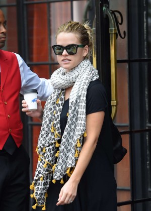 Alice Eve at Bowery Hotel in NYC