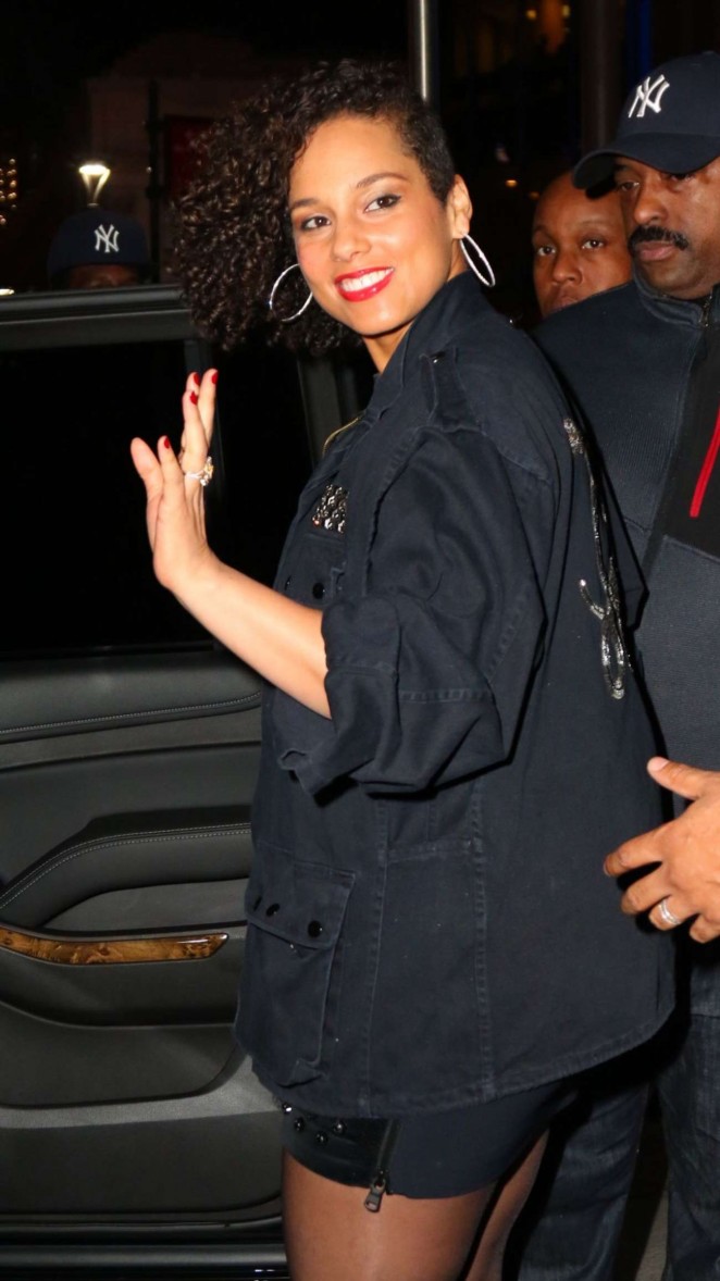 Alicia Keys at The Musket Room for Dinner in NYC
