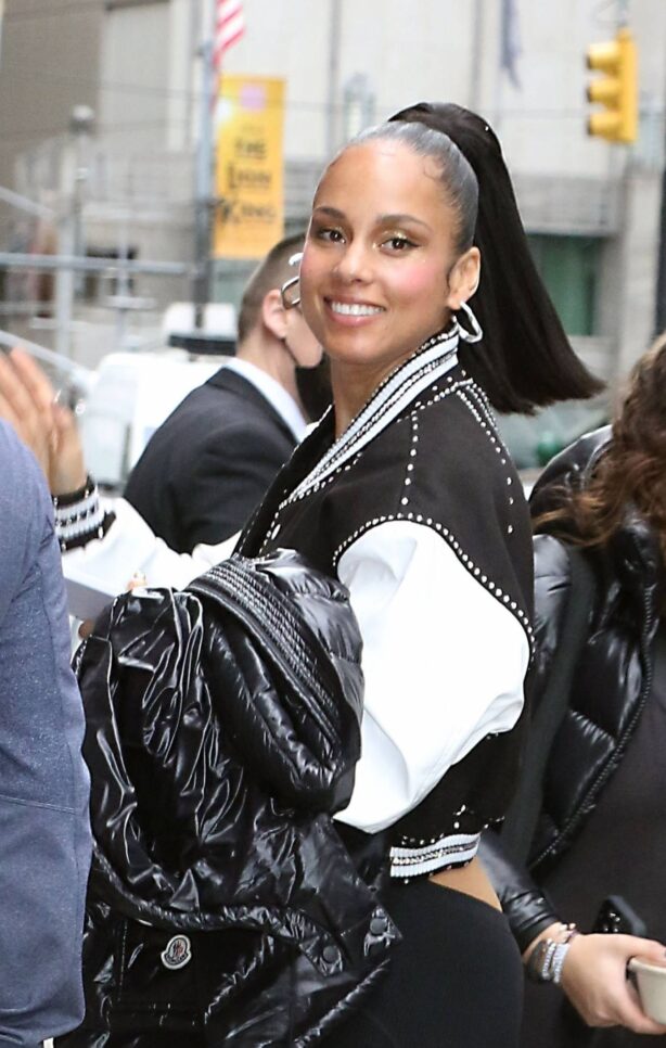 Alicia Keys - Guests at The Late Show with Stephen Colbert in New York